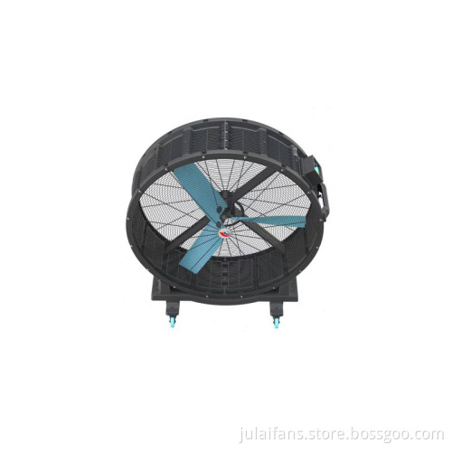 Mobile hand push industrial fan